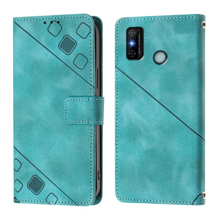 For Tecno Spark 6 Go / Go 2020 Skin Feel Embossed Leather Phone Case