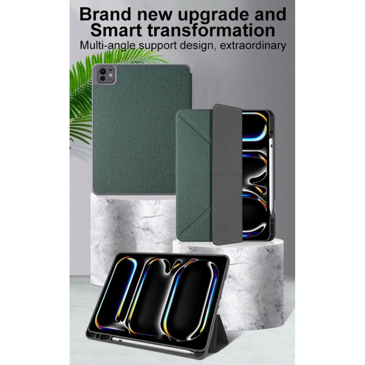 For iPad Air 13 2026 / 2025 / 2024 Mutural Multi-fold Smart Leather Tablet Case