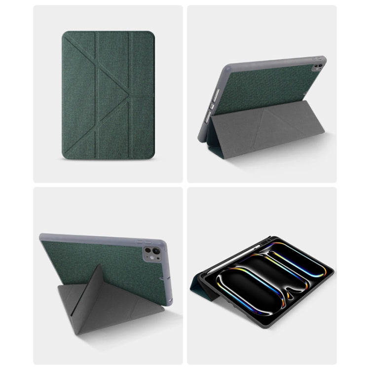 For iPad Air 13 2026 / 2025 / 2024 Mutural Multi-fold Smart Leather Tablet Case