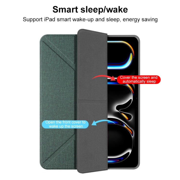 For iPad Air 13 2026 / 2025 / 2024 Mutural Multi-fold Smart Leather Tablet Case