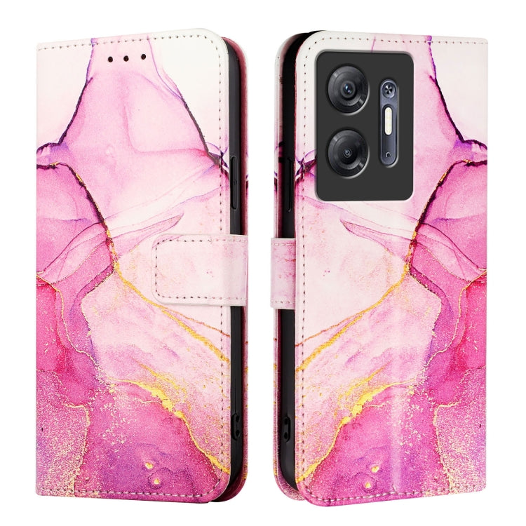 For Infinix Hot 30 5G PT003 Marble Pattern Flip Leather Phone Case