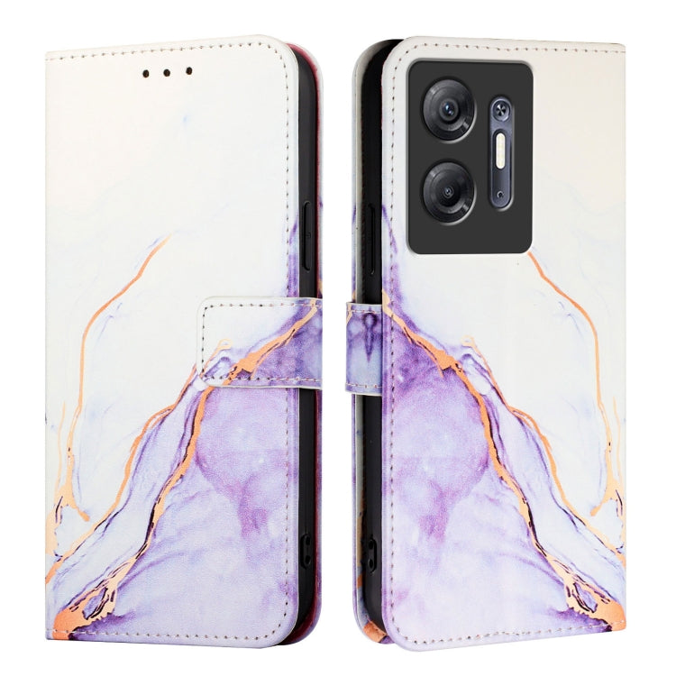 For Infinix Hot 30 5G PT003 Marble Pattern Flip Leather Phone Case
