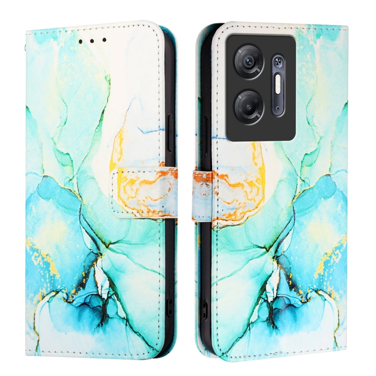 For Infinix Hot 30 5G PT003 Marble Pattern Flip Leather Phone Case