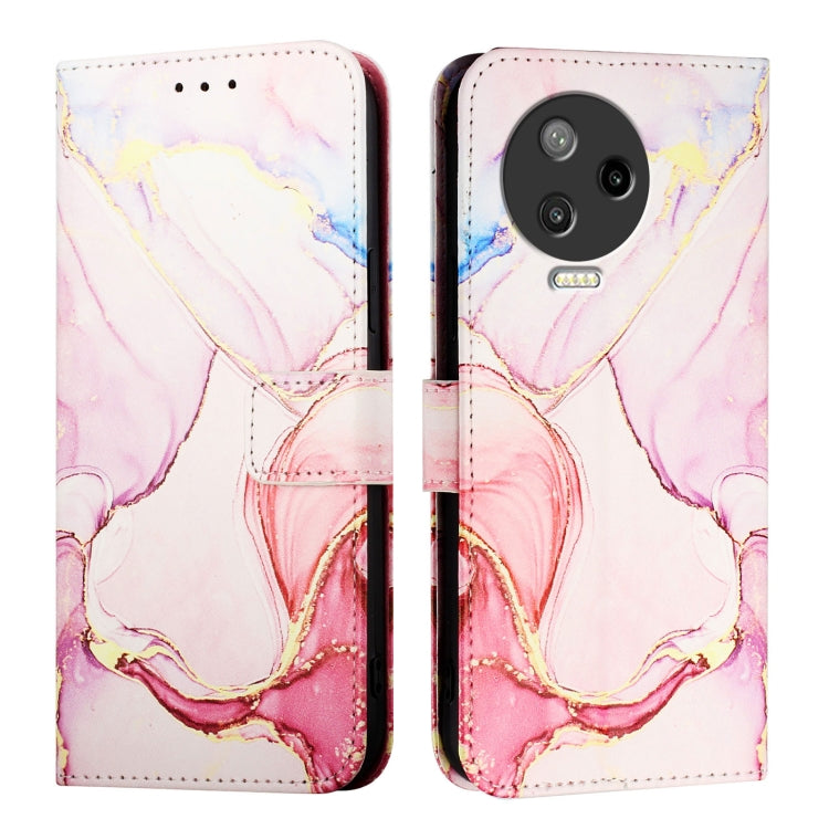 For Infinix Note 12 Pro 4G / Note 12 2023 PT003 Marble Pattern Flip Leather Phone Case