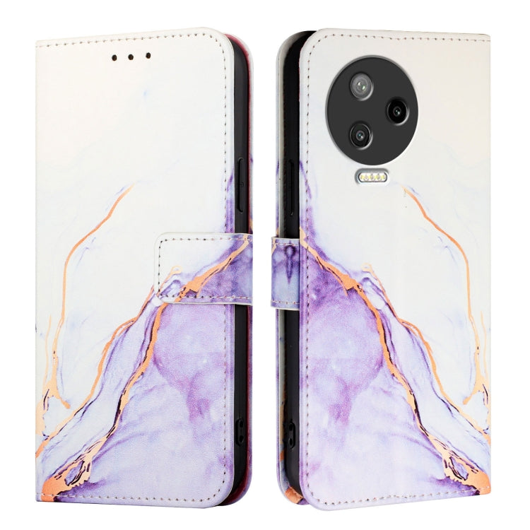 For Infinix Note 12 Pro 4G / Note 12 2023 PT003 Marble Pattern Flip Leather Phone Case