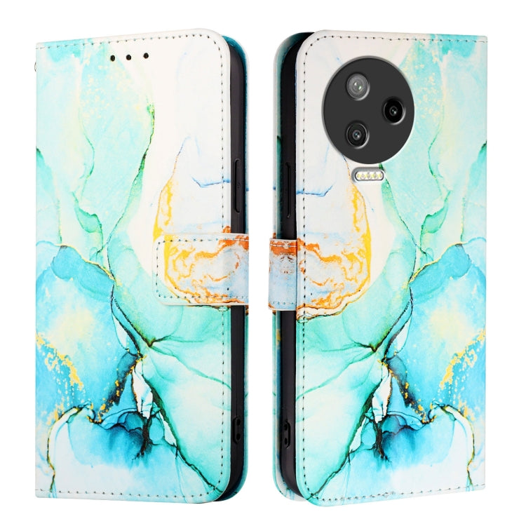 For Infinix Note 12 Pro 4G / Note 12 2023 PT003 Marble Pattern Flip Leather Phone Case
