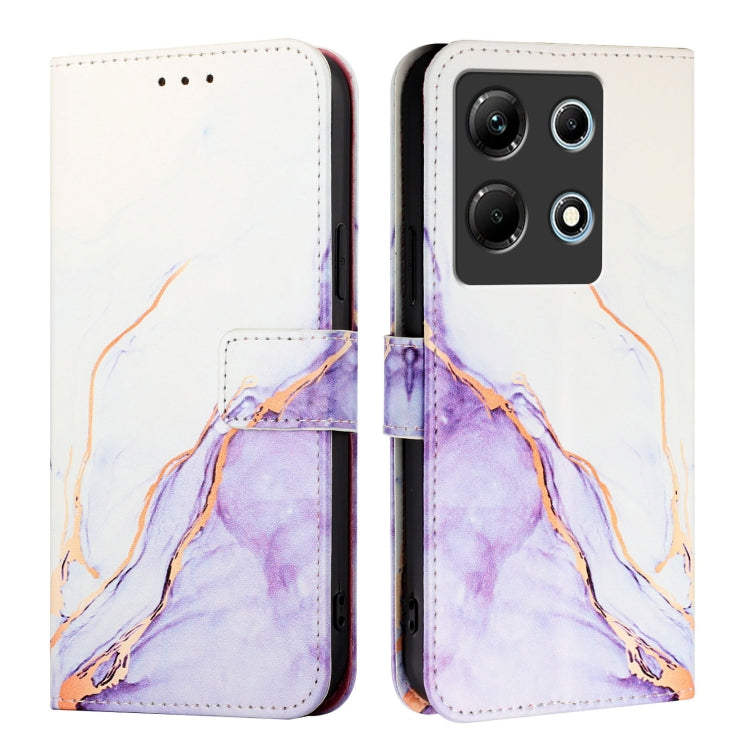 For Infinix Note 30 4G X6833B PT003 Marble Pattern Flip Leather Phone Case