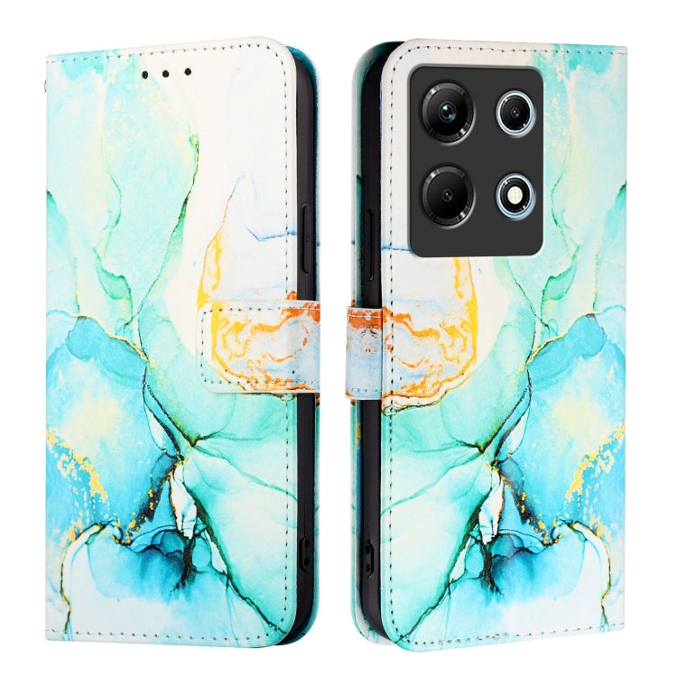 For Infinix Note 30 4G X6833B PT003 Marble Pattern Flip Leather Phone Case