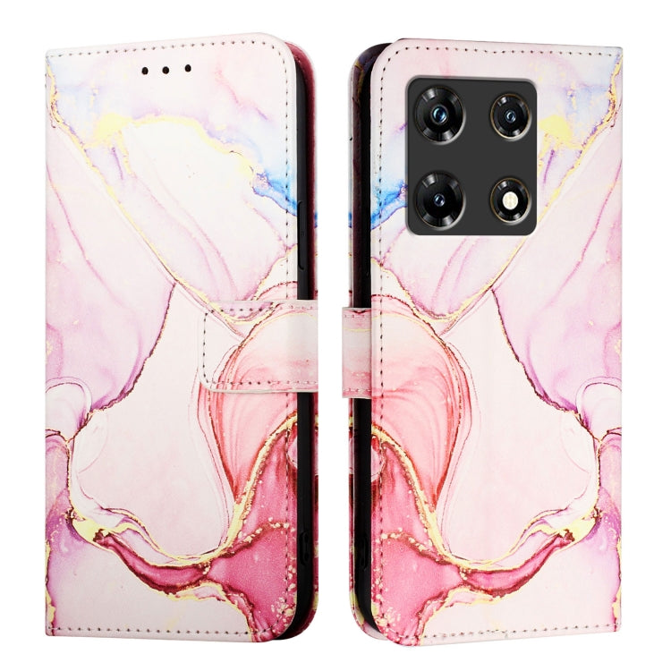 For Infinix Note 30 Pro / Note 30 5G PT003 Marble Pattern Flip Leather Phone Case