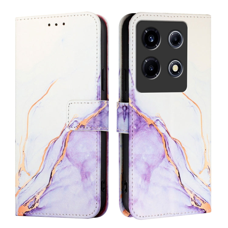 For Infinix Note 30 VIP PT003 Marble Pattern Flip Leather Phone Case