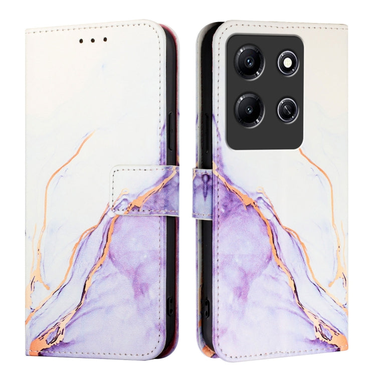 For Infinix Note 30i PT003 Marble Pattern Flip Leather Phone Case