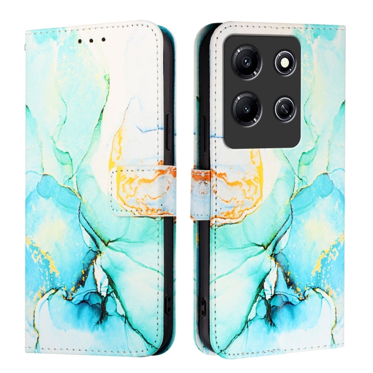 For Infinix Note 30i PT003 Marble Pattern Flip Leather Phone Case
