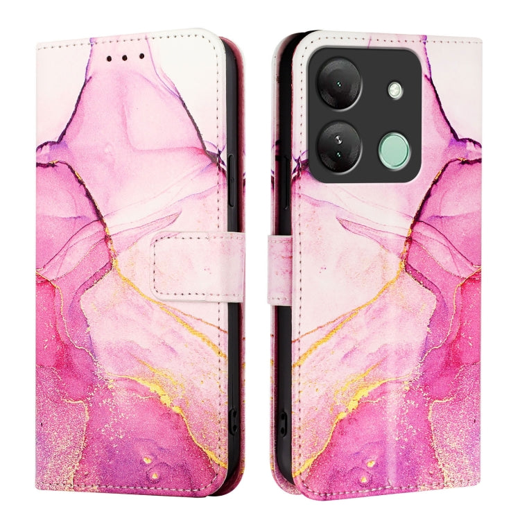 For Infinix Smart 7 HD / 7 India / 7 Plus PT003 Marble Pattern Flip Leather Phone Case