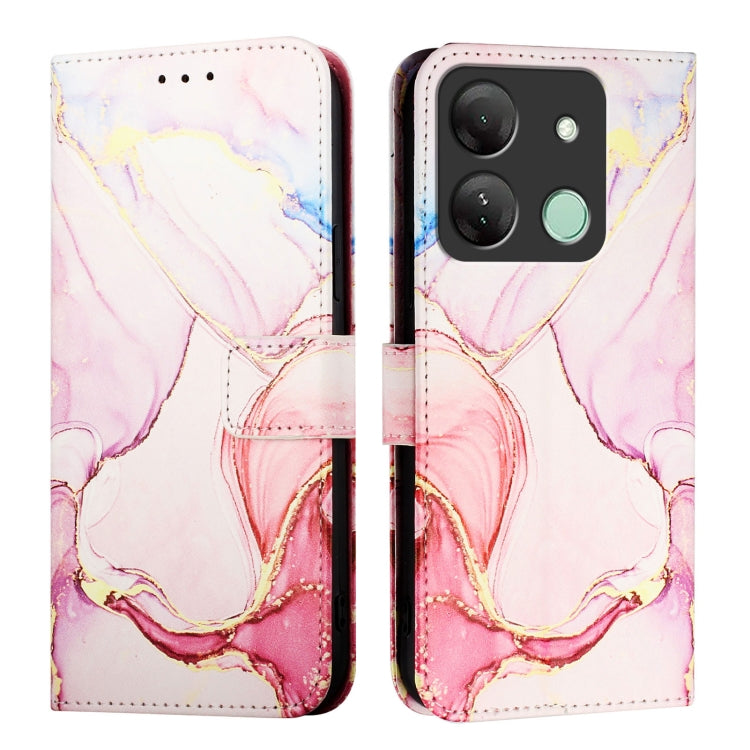For Infinix Smart 7 HD / 7 India / 7 Plus PT003 Marble Pattern Flip Leather Phone Case
