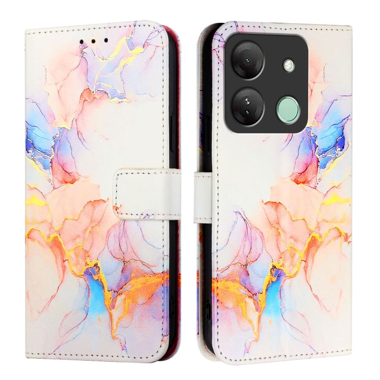 For Infinix Smart 7 HD / 7 India / 7 Plus PT003 Marble Pattern Flip Leather Phone Case