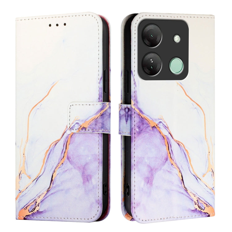 For Infinix Smart 7 HD / 7 India / 7 Plus PT003 Marble Pattern Flip Leather Phone Case