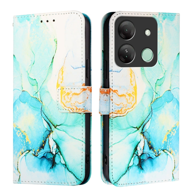 For Infinix Smart 7 HD / 7 India / 7 Plus PT003 Marble Pattern Flip Leather Phone Case