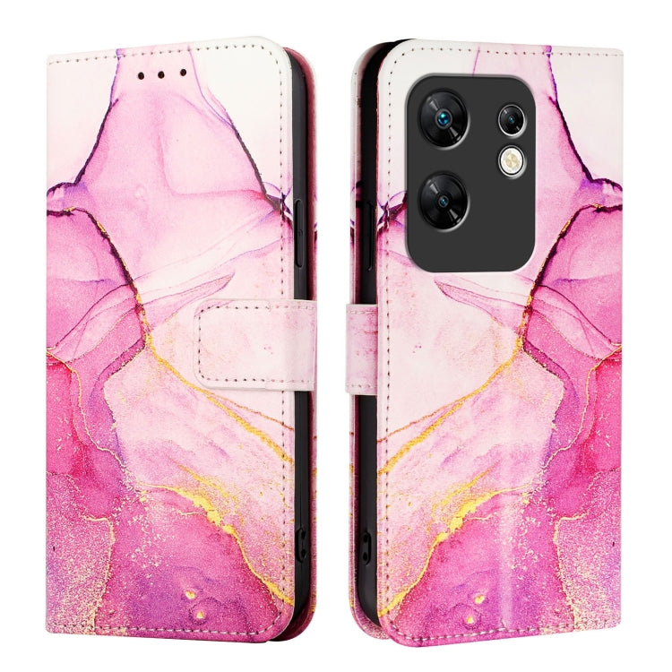 For Infinix Zero 30 4G PT003 Marble Pattern Flip Leather Phone Case