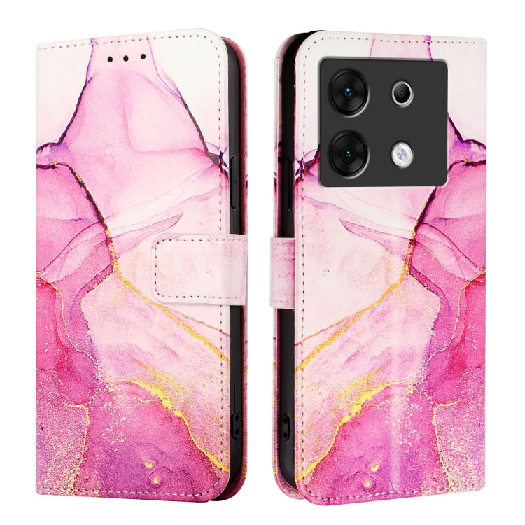 For Infinix Zero 30 5G PT003 Marble Pattern Flip Leather Phone Case