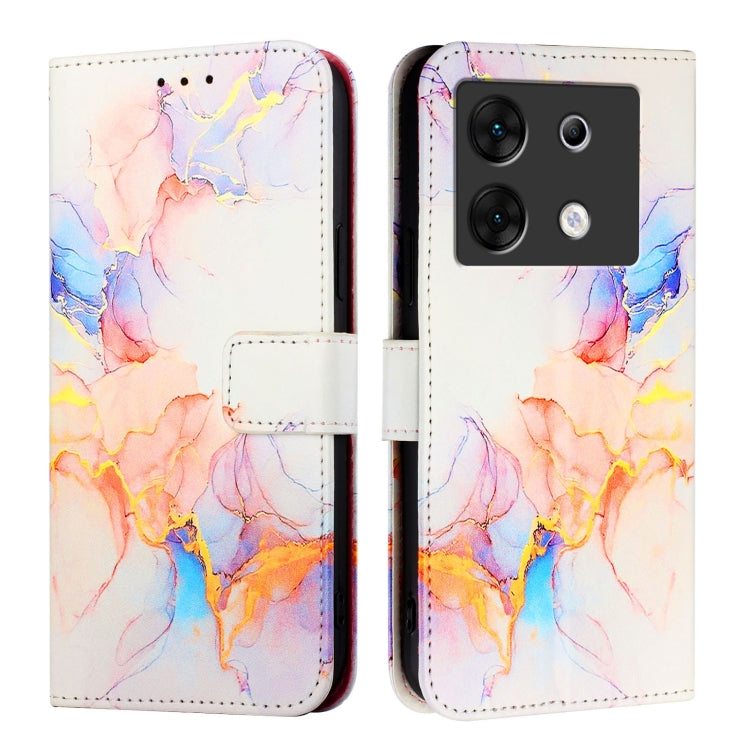 For Infinix Zero 30 5G PT003 Marble Pattern Flip Leather Phone Case