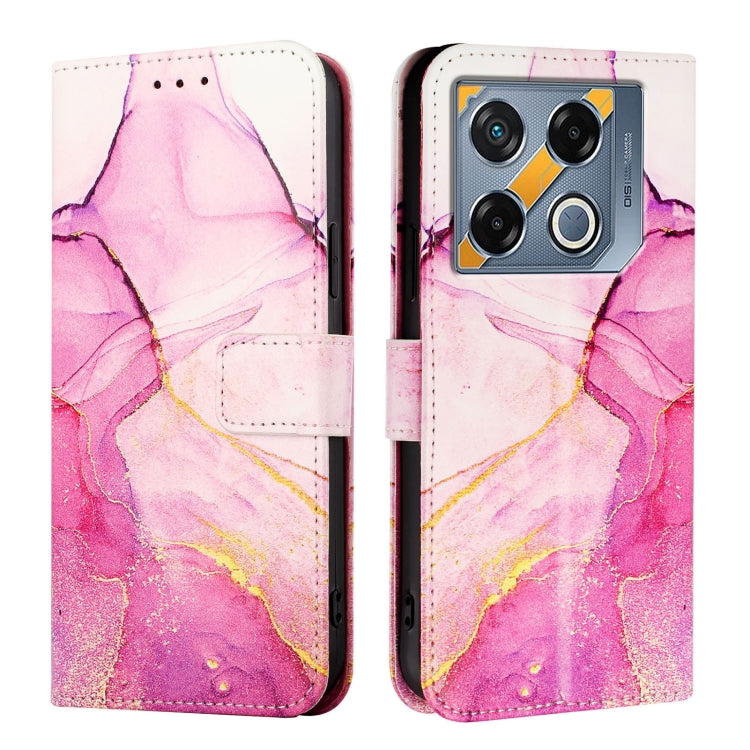For Infinix GT 20 Pro X6871 PT003 Marble Pattern Flip Leather Phone Case