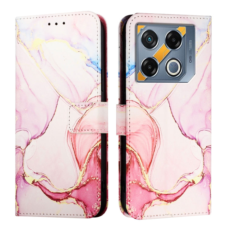 For Infinix GT 20 Pro X6871 PT003 Marble Pattern Flip Leather Phone Case