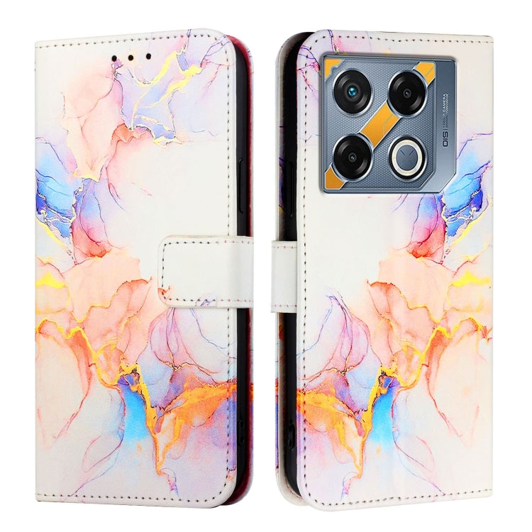 For Infinix GT 20 Pro X6871 PT003 Marble Pattern Flip Leather Phone Case