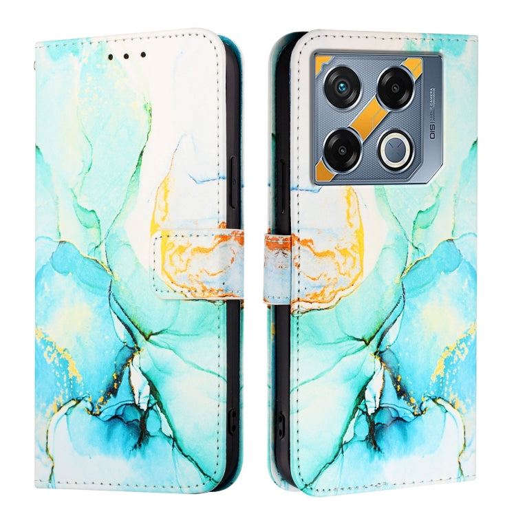 For Infinix GT 20 Pro X6871 PT003 Marble Pattern Flip Leather Phone Case