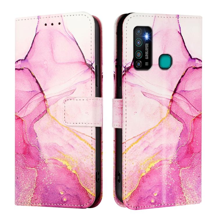 For Infinix Hot 90 / 90 Pro PT003 Marble Pattern Flip Leather Phone Case