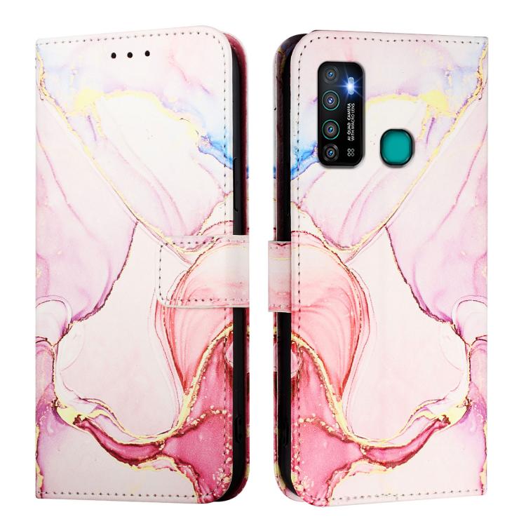 For Infinix Hot 90 / 90 Pro PT003 Marble Pattern Flip Leather Phone Case