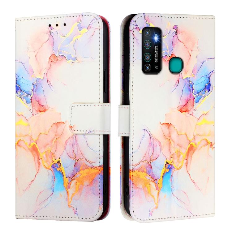 For Infinix Hot 90 / 90 Pro PT003 Marble Pattern Flip Leather Phone Case