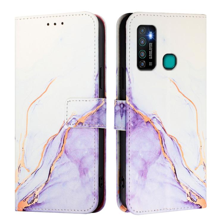 For Infinix Hot 90 / 90 Pro PT003 Marble Pattern Flip Leather Phone Case