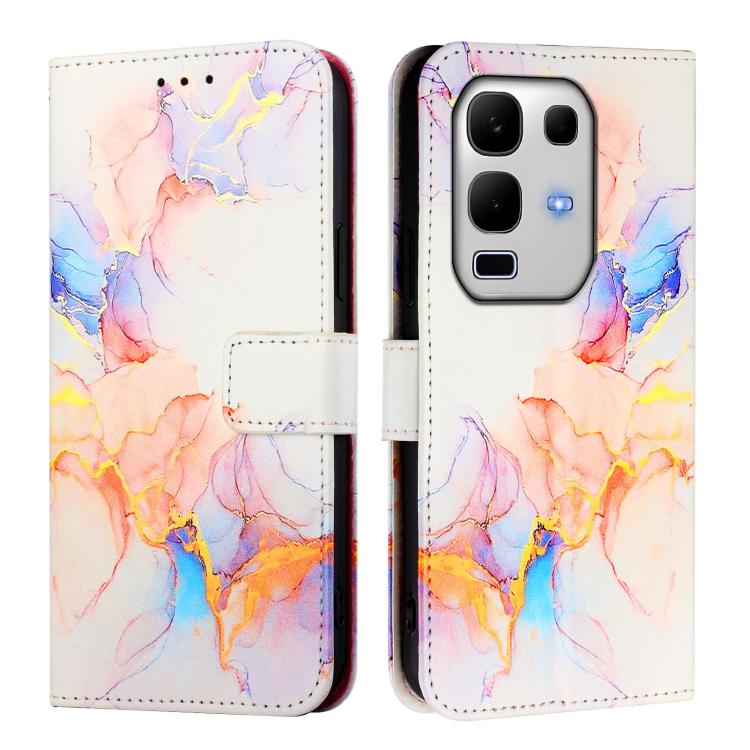 For Infinix Note 50s PT003 Marble Pattern Flip Leather Phone Case