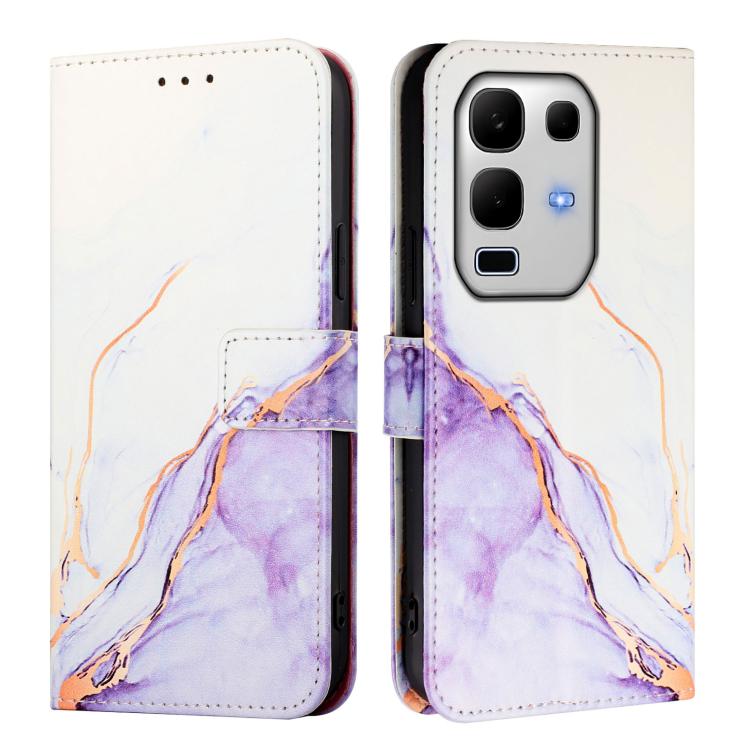 For Infinix Note 50s PT003 Marble Pattern Flip Leather Phone Case