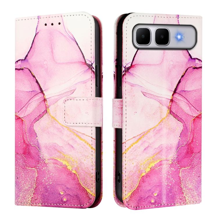 For Infinix Smart 10 Plus PT003 Marble Pattern Flip Leather Phone Case