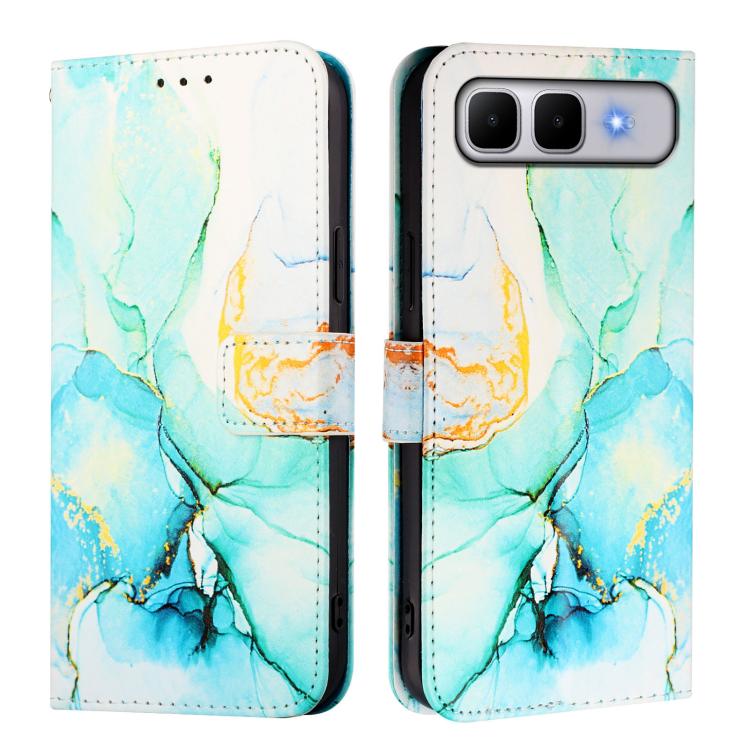 For Infinix Smart 10 Plus PT003 Marble Pattern Flip Leather Phone Case