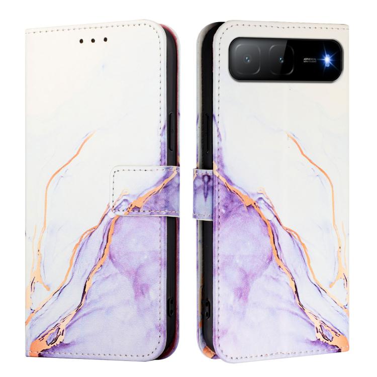 For Infinix Hot 60i 5G / Tecno Spark Go 5G PT003 Marble Pattern Flip Leather Phone Case