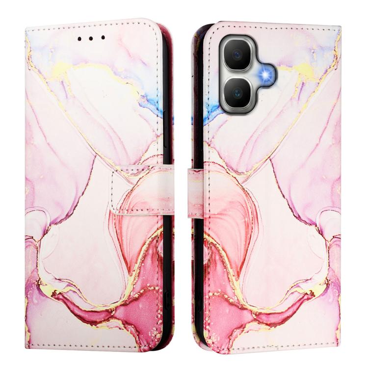 For Infinix Smart 20 4G PT003 Marble Pattern Flip Leather Phone Case