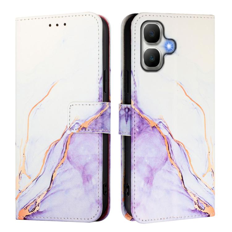 For Infinix Smart 20 4G PT003 Marble Pattern Flip Leather Phone Case