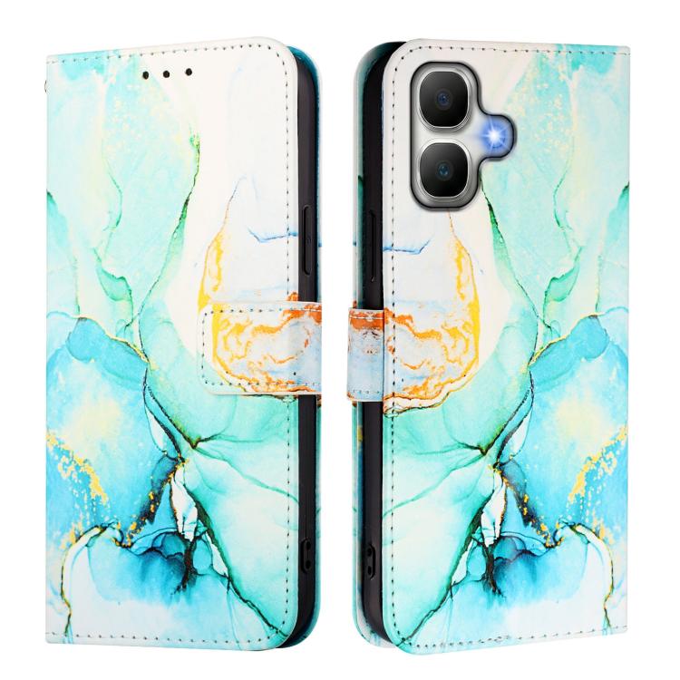 For Infinix Smart 20 4G PT003 Marble Pattern Flip Leather Phone Case