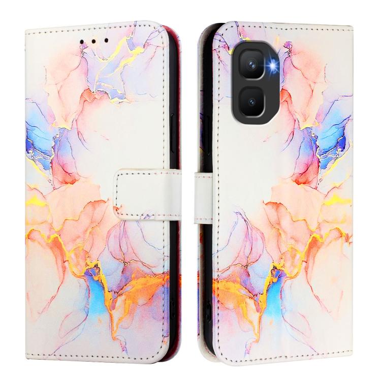 For Infinix GT 50 Pro 5G PT003 Marble Pattern Flip Leather Phone Case