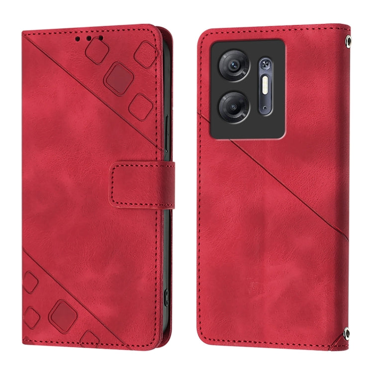 For Infinix Hot 30 5G Skin Feel Embossed Leather Phone Case