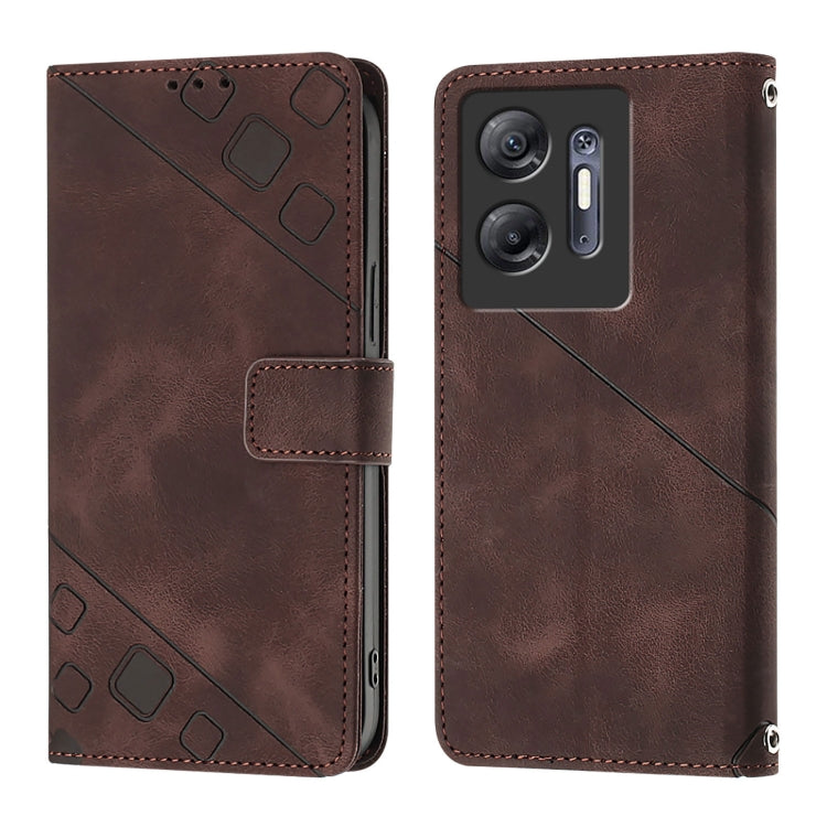 For Infinix Hot 30 5G Skin Feel Embossed Leather Phone Case