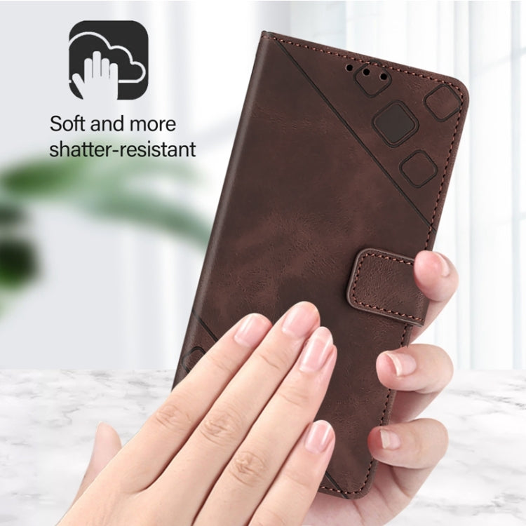 For Infinix Hot 30 5G Skin Feel Embossed Leather Phone Case