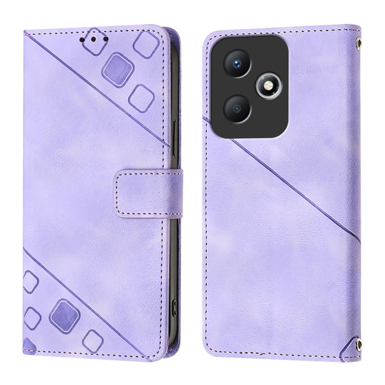 For Infinix Hot 30 Play / Hot 30 Play NFC Skin Feel Embossed Leather Phone Case