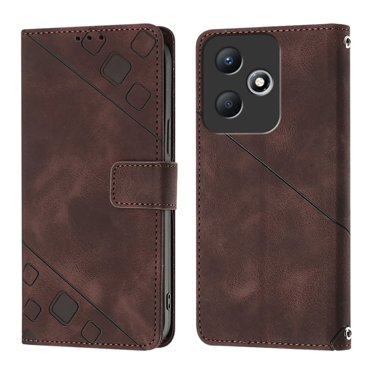 For Infinix Hot 30 Play / Hot 30 Play NFC Skin Feel Embossed Leather Phone Case