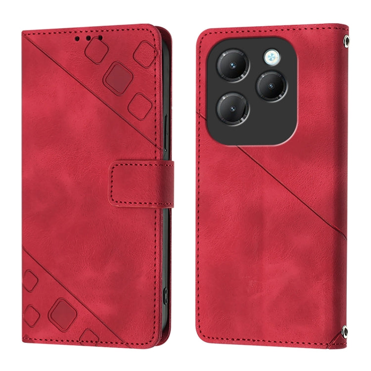 For Infinix Hot 40 / Hot 40 Pro Skin Feel Embossed Leather Phone Case