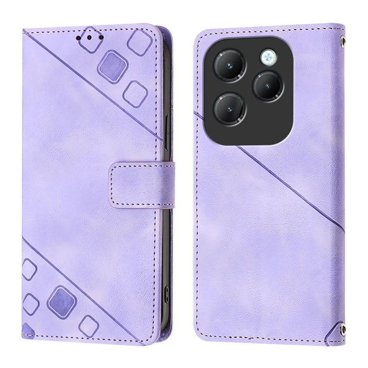 For Infinix Hot 40 / Hot 40 Pro Skin Feel Embossed Leather Phone Case
