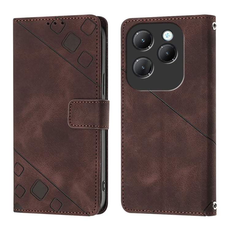 For Infinix Hot 40 / Hot 40 Pro Skin Feel Embossed Leather Phone Case