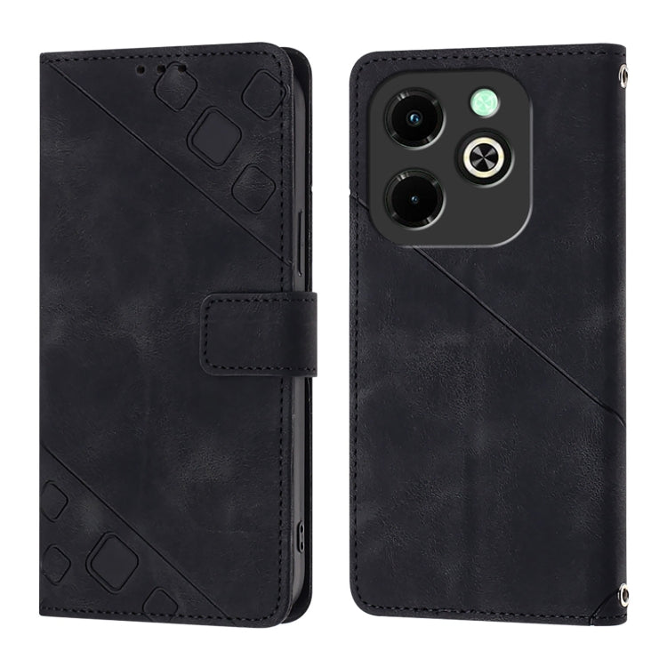 For Infinix Hot 40i Skin Feel Embossed Leather Phone Case